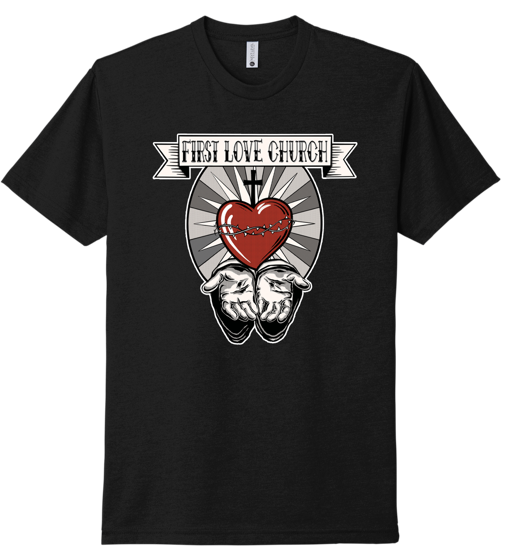 First Love Church Heart & Hands Short Sleeve T-Shirt
