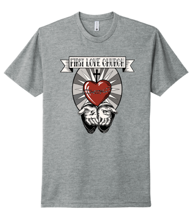 First Love Church Heart & Hands Short Sleeve T-Shirt